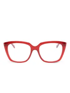 Очки в геометричной оправе Balenciaga, красный
