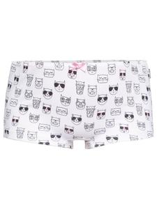 Белые шорты с принтом для девочек comazo