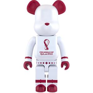 BE@RBRICK Белая хромированная X Fifa World Cup Qatar 2022