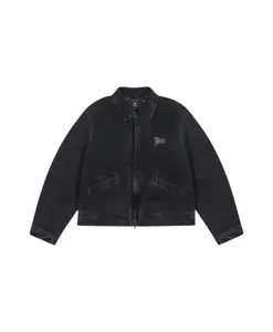 Куртка из выстиранной парусины Patta, черный