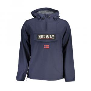 Элегантная куртка Soft Shell с капюшоном в ярко-синем цвете Geographical Norway