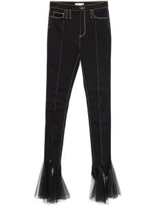 Джинсы с оборками Nensi Dojaka, черный