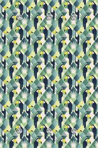 Вешалка для королевы "Попугай" Queence 80х120х5 см, зеленый