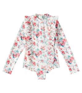 Купальник Aurelie с цветочным принтом и рюшами Louise Misha, Cream Rosa Festa