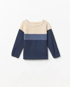 Свитер Jersey rib blocks Sfera, пастельно-розовый