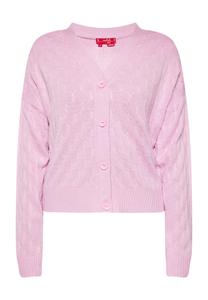 Вязаный кардиган swirly, светло-розовый