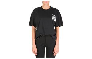 Футболка женская черная MOSCHINO