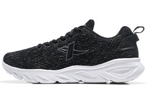 Антискользящие и износостойкие дышащие низкие кроссовки для бега мужские черно-серые XTEP