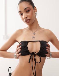 Многофункциональный топ черного цвета для будних дней в стиле «микс и подбор» Weekday