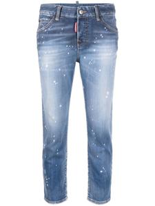 Dsquared2 укороченные джинсы скинни, синий