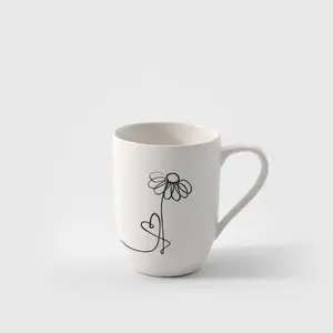 Кружка с ручкой Villeroy & Boch Statement, белый/черный