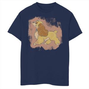 Футболка Lady Strut с рисунком Disney's Lady and The Tramp Boys 8–20 Disney, синий