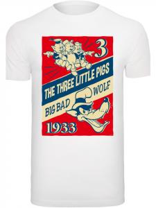 Футболка F4NT4STIC Disney Die Drei Kleinen Schweinchen, белый