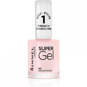 Лак для ногтей London Super Gel для французского маникюра 12 мл, цвет 91, английская роза, Rimmel