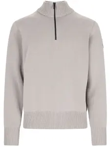 Шерстяной джемпер с нашивкой-логотипом Canada Goose, серый