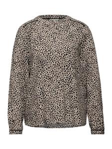 Блузка с длинными рукавами бежевого цвета с пескоструйным эффектом Street One