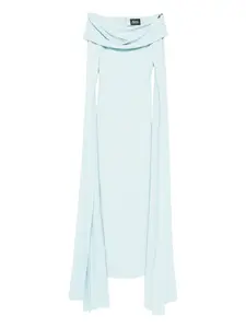 Платье макси с открытыми плечами Nuri Solace London, синий