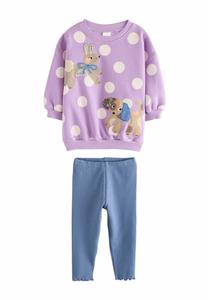 Толстовка Next REGULAR FIT SET, Purple Polka Dot Dogs/Purple