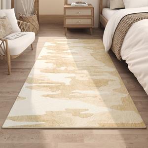 AOVOC Ковер 120х200 см для спальни/гостиной в стиле wabi-sabi, waterproof, natural wood style