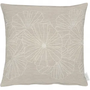 Декоративная подушка 8027 с чехлом и наполнителем, 1 штука Apelt, Taupe + gemustert