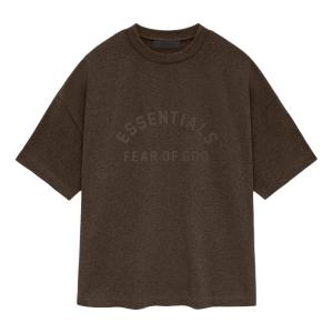 Футболка Fear of God Essentials SS24 Heavy T-shirt 'Heather Wood', коричневый