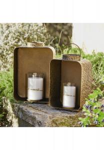 Набор фонарей из 2-х Yvonand, старинная латунь Loberon, antikmessing