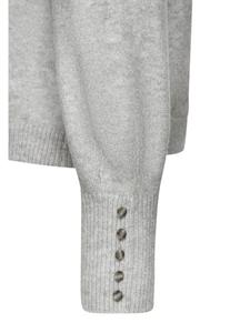 свитер с круглым вырезом в сером меланжевом цвете LASCANA