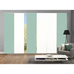 ИДЕИ ДЛЯ ДОМАШНЕЙ ЖИЗНИ Раздвижные шторы «PIVE SET OF 6», (6 шт.), набор раздвижных штор с цифровой печатью из 6 шт. PIVE Home Wohnideen, цвет mint
