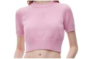 Кроп-свитер Alexander Wang, розовый