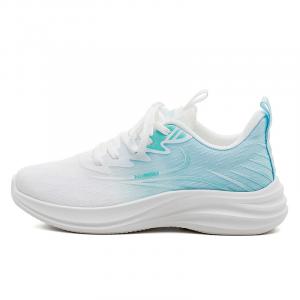 Женские кроссовки Casual для бега с амортизацией, противоскользящей подошвой и низким верхом HUANQIU, белый зеленый