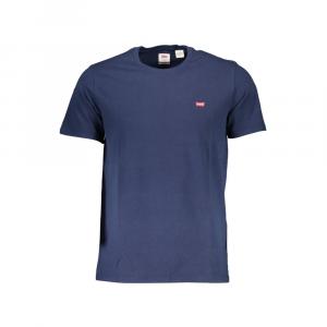 Синяя хлопковая футболка Levi´s, синий