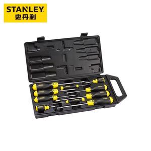 Отвертка Stanley, набор из 10 предметов. Крестовая отвертка, сильная магнитная отвертка, полный набор 65-005C-23.