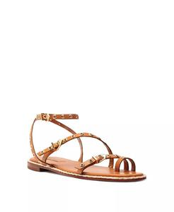 Женские сандалии Annete с круглым носком на плоской подошве Schutz, коричневый