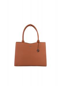 Midi Cognac - элегантная женская сумка для ноутбука 14 дюймов, синтетическая, легкая, полностью укомплектованная Socha Business Bags, коричневый