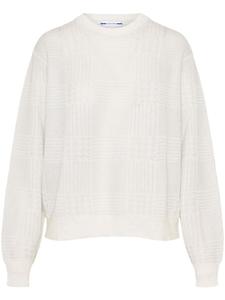 Джемпер в ломаную клетку Jacob Cohën, белый