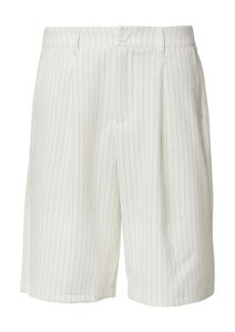 Широкие брюки со складками спереди QS, бежевый