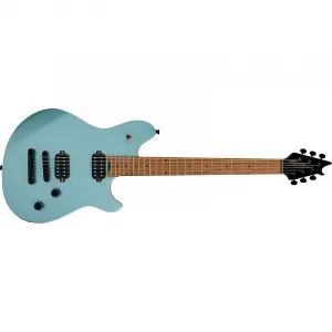 Гитара EVH Wolfgang Standard T.O.M., накладка из запеченного клена, металлический цвет Sea Foam Pearl