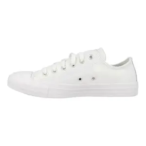 Converse Chuck Taylor All Star OX Детские Белые Кожаные Глянцевые Кроссовки