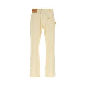 Брюки JW Anderson Twisted Workwear Trousers 'Lemon'