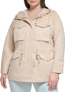 Женская куртка Levi's с капюшоном и четырьмя карманами, кремовый