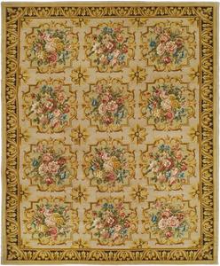 Ковер SAFAVIEH, 305 x 427 см, Savonnerie Collection, Assorted, ручной работы из традиционной европейской шерсти, идеально для помещений с высокой проходимостью в гостиной, спальне (SV12B)