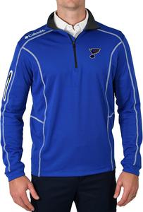 Columbia St. Louis Blues Golf мужская толстовка Shotgun 1/4 Zip, Navy