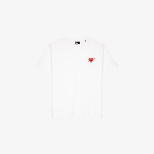 Футболка The Kooples с принтом в виде сердца, белый