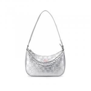 Dickies Женская сумка через плечо кросс-боди клатч разноцветная, Gift Included (Metallic Silver+Box+Shopping Bag)