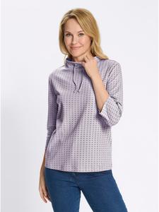 Толстовка с принтом сирени и инжира Sieh an!