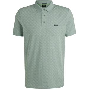 Boss All Over Patterned Paddy Polo Shirt HUGO BOSS, светло-зеленый