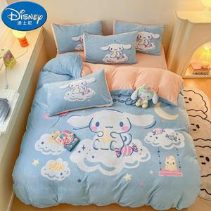 Disney Одеяло двустороннее флисовое, 200х230 см, пододеяльник и 2 наволочки, цвет Cloud Cinnamon Dog