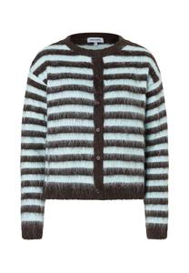 Кардиган More & More KURZE FLAUSCH, Braun Türkis/Brown