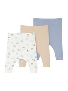 Зауженные брюки SCHIESSER Natural Love, бежевый/синий/белый