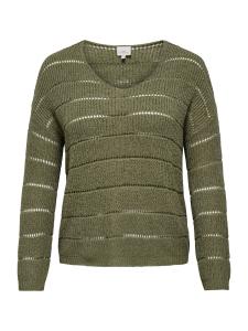 ONLY Carmakoma Свитер 'CARPAMELA' в оливковом цвете